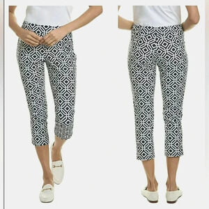 Jude Connally XL Preppy Capri Grand Links Pull-On Stretch New